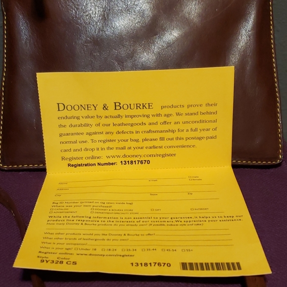 NEW DOONEY & BURKE Leather Triple Zip - Picture 4 of 8